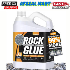 Rock Glue, Mulch Glue 32OZ- Fast-Drying Adhesive for Landscaping Rocks, Small