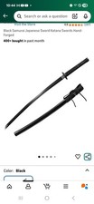 Black Samurai Japanese Sword Katana Swords Hand-Forged