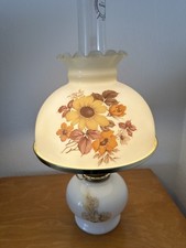 Vintage Aladdin Sunflower & Wheat 'Gone with the Wind' Kerosene Mantle Lamp.