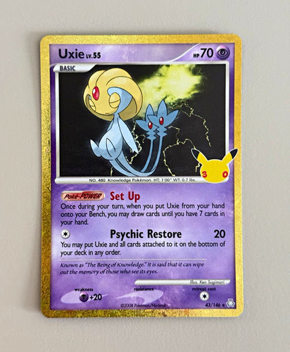 Pokemon 30th Celebration 30C Uxie Legends Awakened 43/146