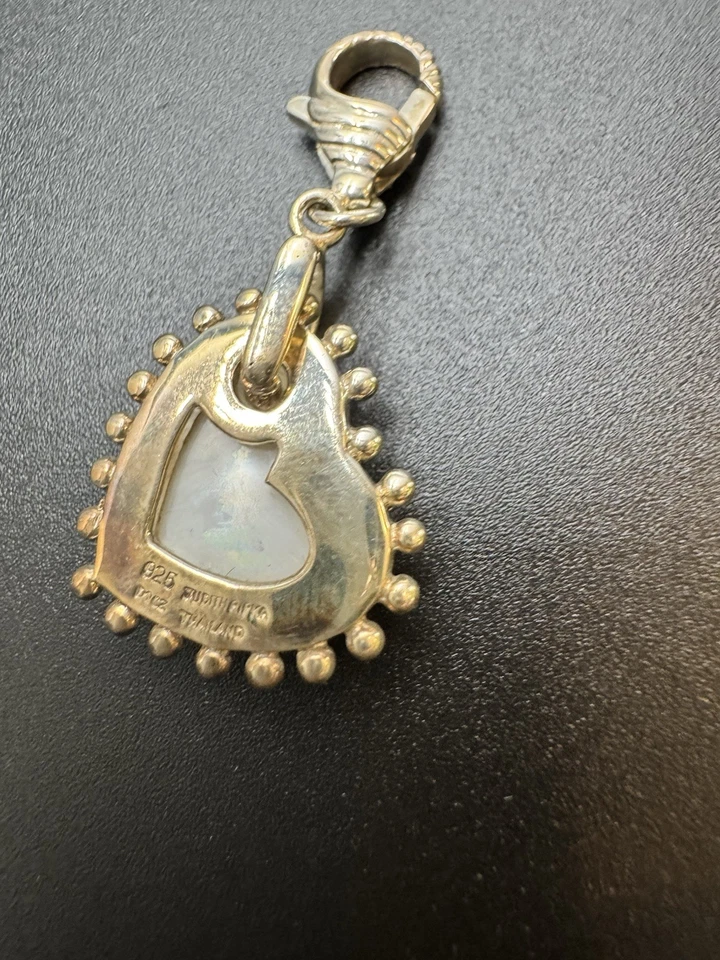 Colgante potenciador corazón plata esterlina Judith Ripka fregona y circonita cúbica Foto 4 de 4