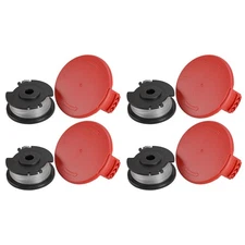 4Set Spool Cap Cover & Spool Trimmer Line Fit for Hyper Tough String Trimmer