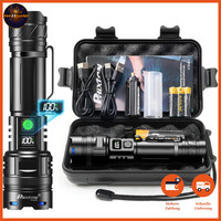 Taschenlampe LED Aufladbar 500000 Lumen Taktisch USB C Zoombar FüR Outdoor