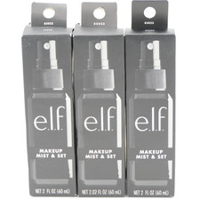 E.L.F. Makeup Mist  Set Lightweight Setting Spray 3 Pack 2.02 oz Ea 85023