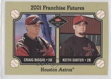 2001 Fleer Platinum Franchise Futures Craig Biggio Keith Ginter #478 HOF fm0