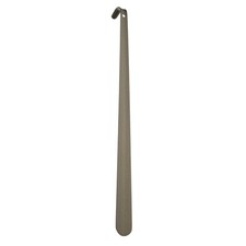 Shoe Horn 22.8" Metal Curved Long Handle Shoe Helper Shoehorns, Black Gold