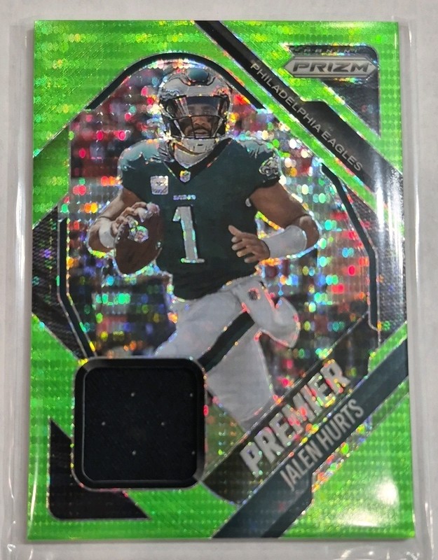 Panini 2025 Prizm Jalen Hurts Philadelphia Eagles Premier Jerseys Mem #PJY-JHS