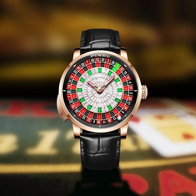 Reloj Automático Hombre PINDU Ruleta Rusa NH35A Zafiro Impermeable Foto 2 de 4