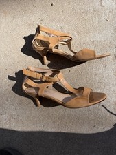 Via Spiga Strappy Vero Curio Tan 1 1/4 Stilettos