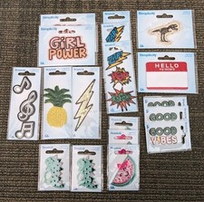 Lot of 18 Assorted Fun Appliques Iron On Patches Cute Unique New Simplicity