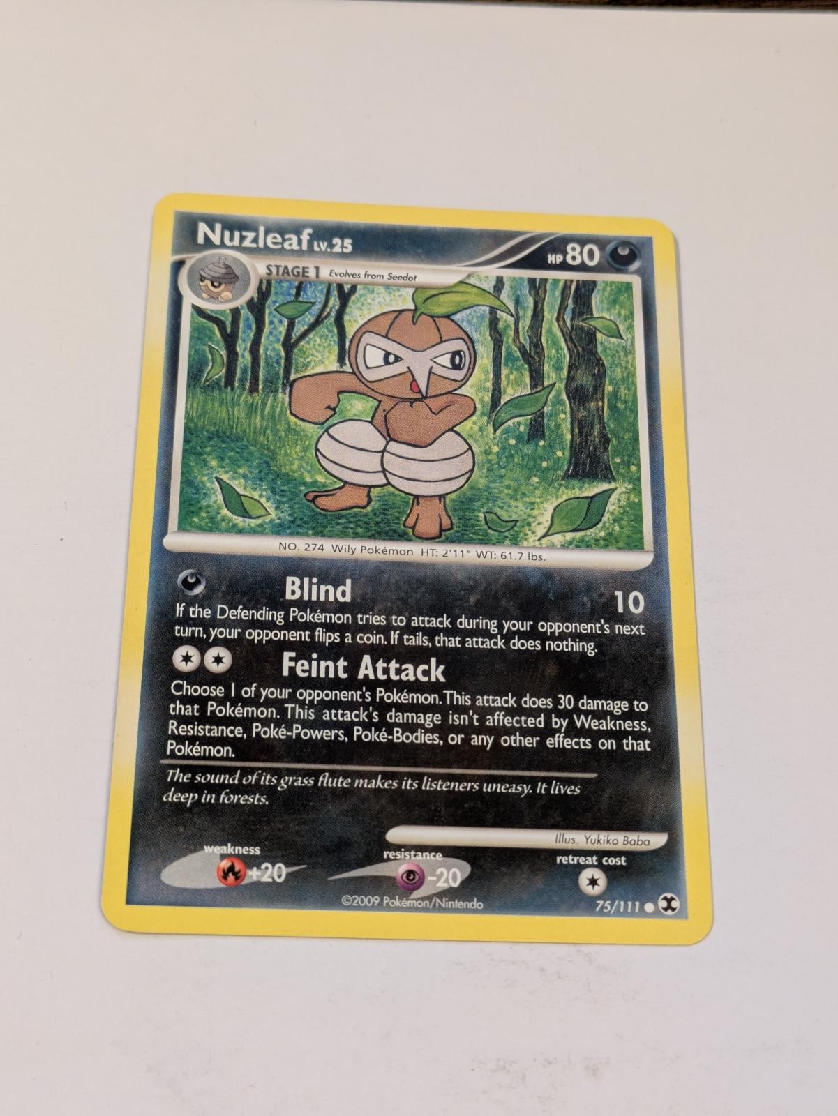 Nuzleaf 75/111 Common Rising Rivals Pokemon Near Mint