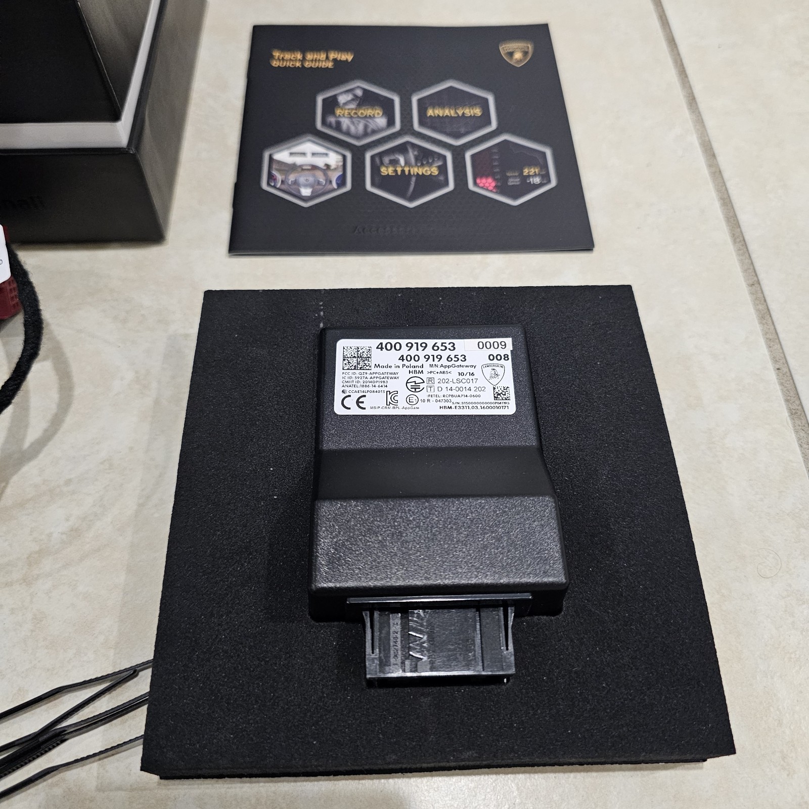 NEW OEM LAMBORGHINI Aventador Track And Play Telemetry System Kit 470998381