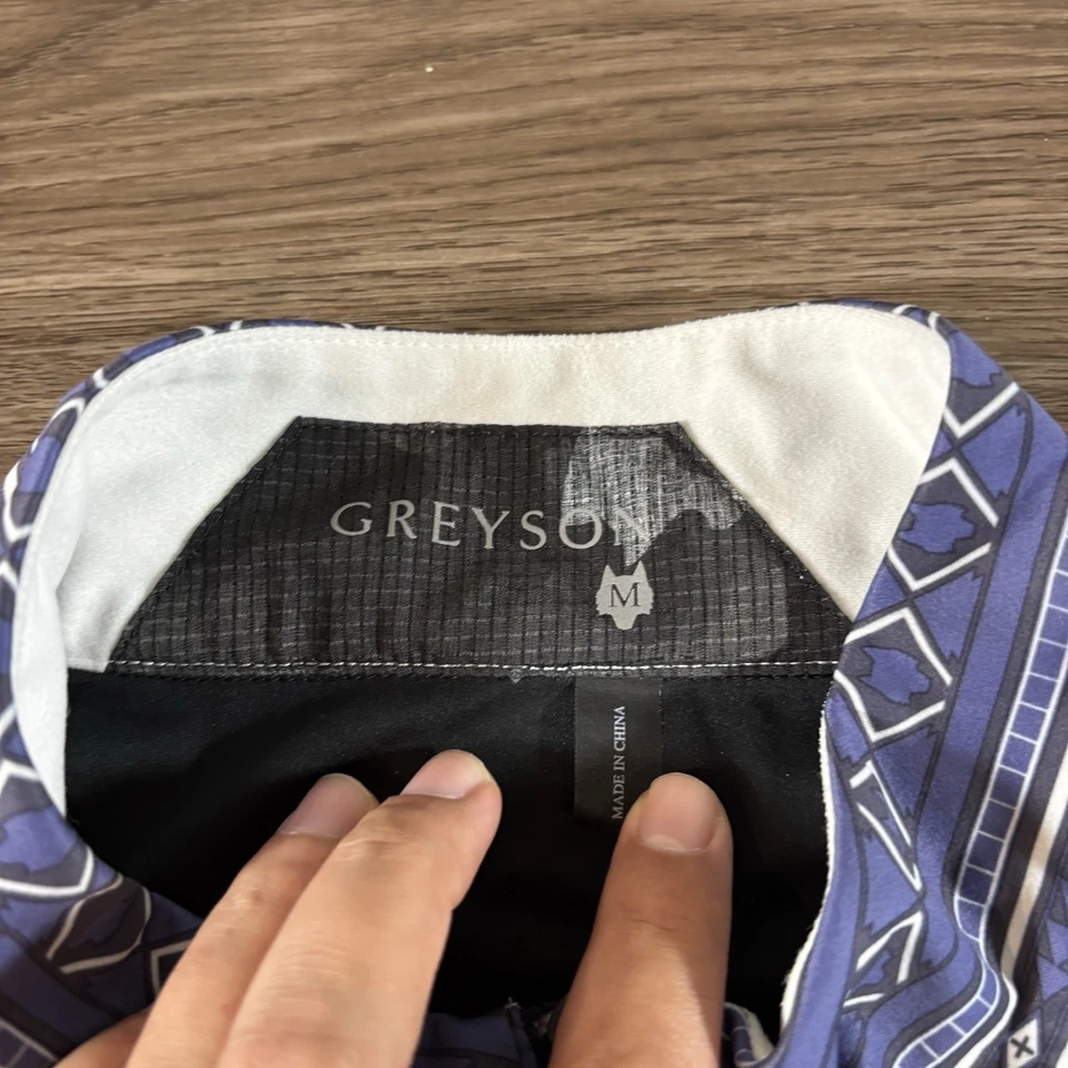 Greyson Golf Pullover Jacket Comanche 1/4 Zip Aztec Indian Men’s Size Medium - Image 2 of 4