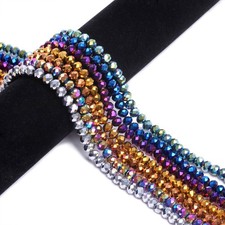 Wholesale Glass Crystal Beads Faceted Spacer Loose Beads 4/6/8mm Jewelry Making