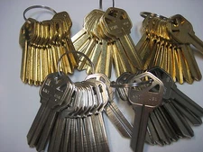  50 kwikset KW1 Key Blank Blanks (30 Brass + 20 NP)/ Made in USA by Ilco