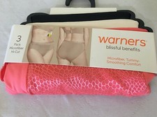 New Warners Microfiber Hi-Cut Panties Women's 3 pairs Many sizes
