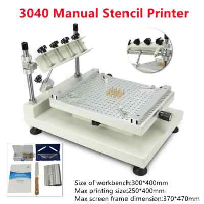 300*400mm 3040 Printing Machine High Precision Solder Paste Printing Machine