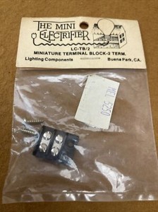The Mini Electrifier LC-TB/2 Miniature TERMINAL BLOCK 2 Term. Dollhouse Electric