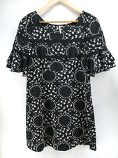 Free People x Black and White Floral Mini Dress size 6