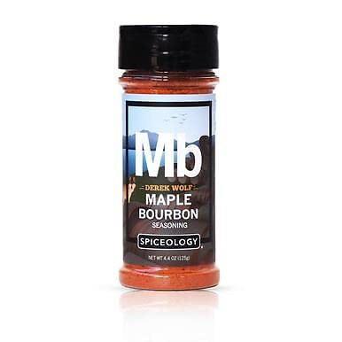 Derek Wolf Maple Bourbon Seasoning 4.2 oz Sweet Smoky Rub for All Proteins