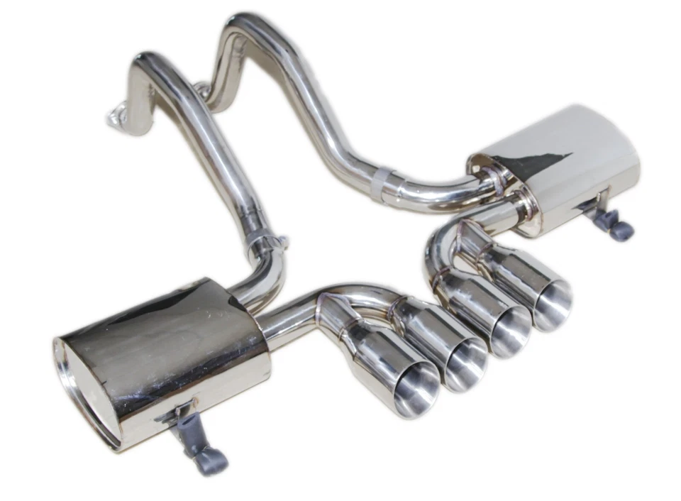Silenciador doble punta de 4" escape Catback apto 97-04 Chevy Corvette/01-04 Z06 5,7 L LS V8 Foto 4 de 4