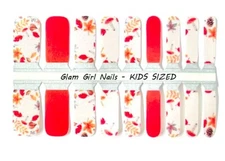 Fall Leaves KIDS SIZED Nail polish strips / Nail Wraps / Nail Stickers