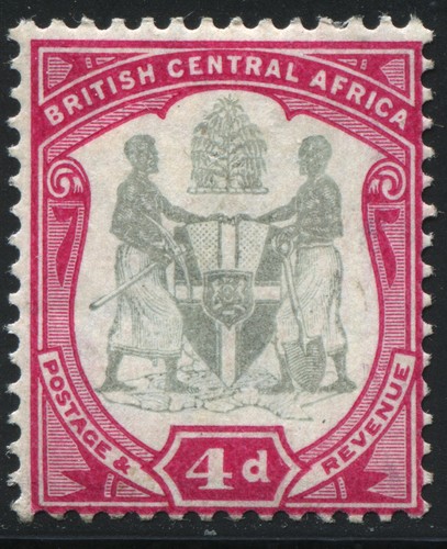 Nyasalandia BCA África Central Británica 1897 4d SG 45 como nuevo con bisagras MH - Imagen 1 de 2