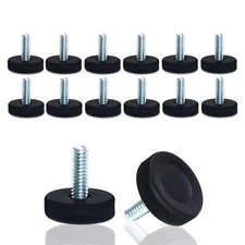 1/4" Thread Leveling Feet 12 Pcs Furniture Levelers for Uneven Floors Adjusta...