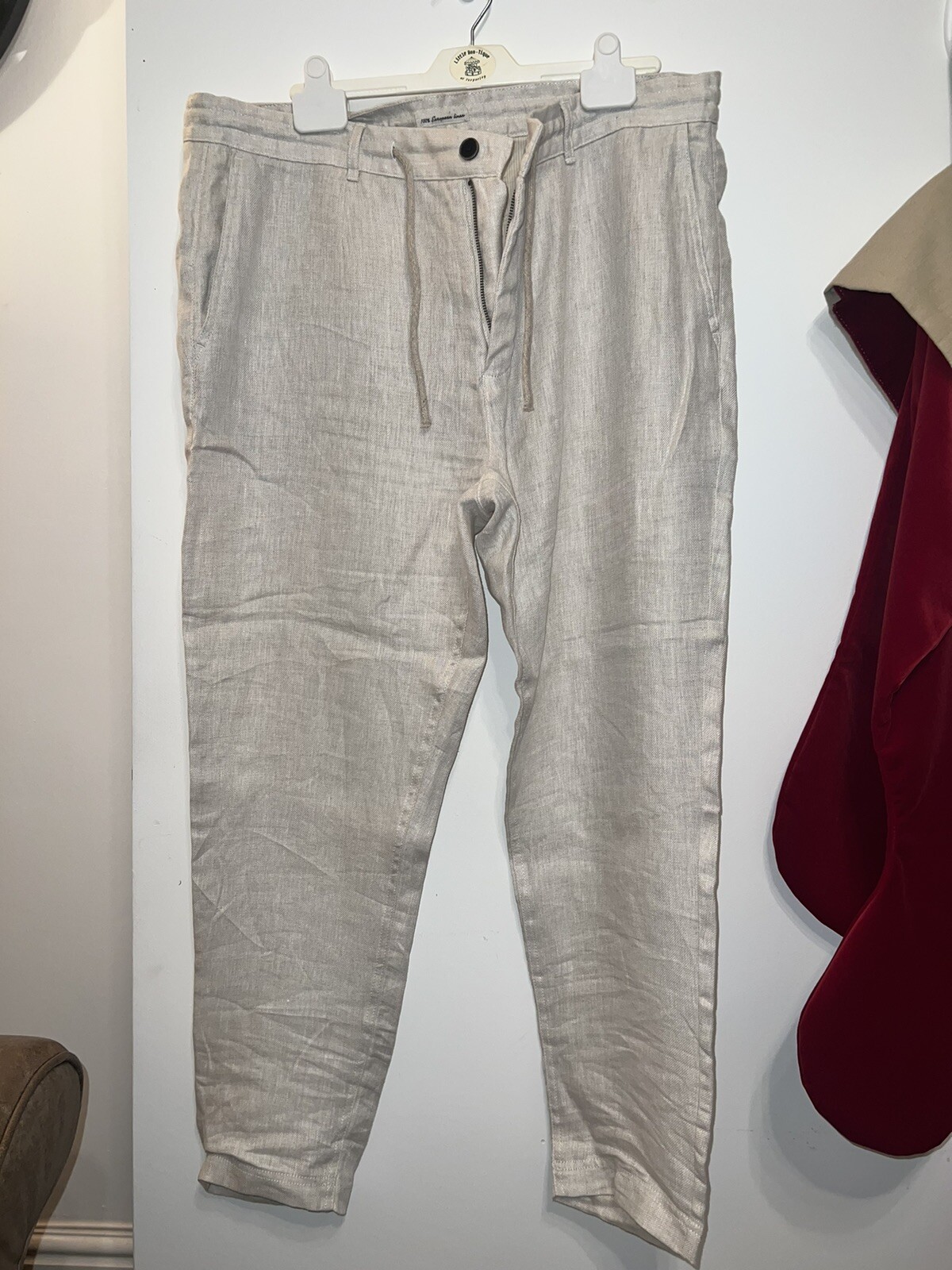 zara man linen trousers