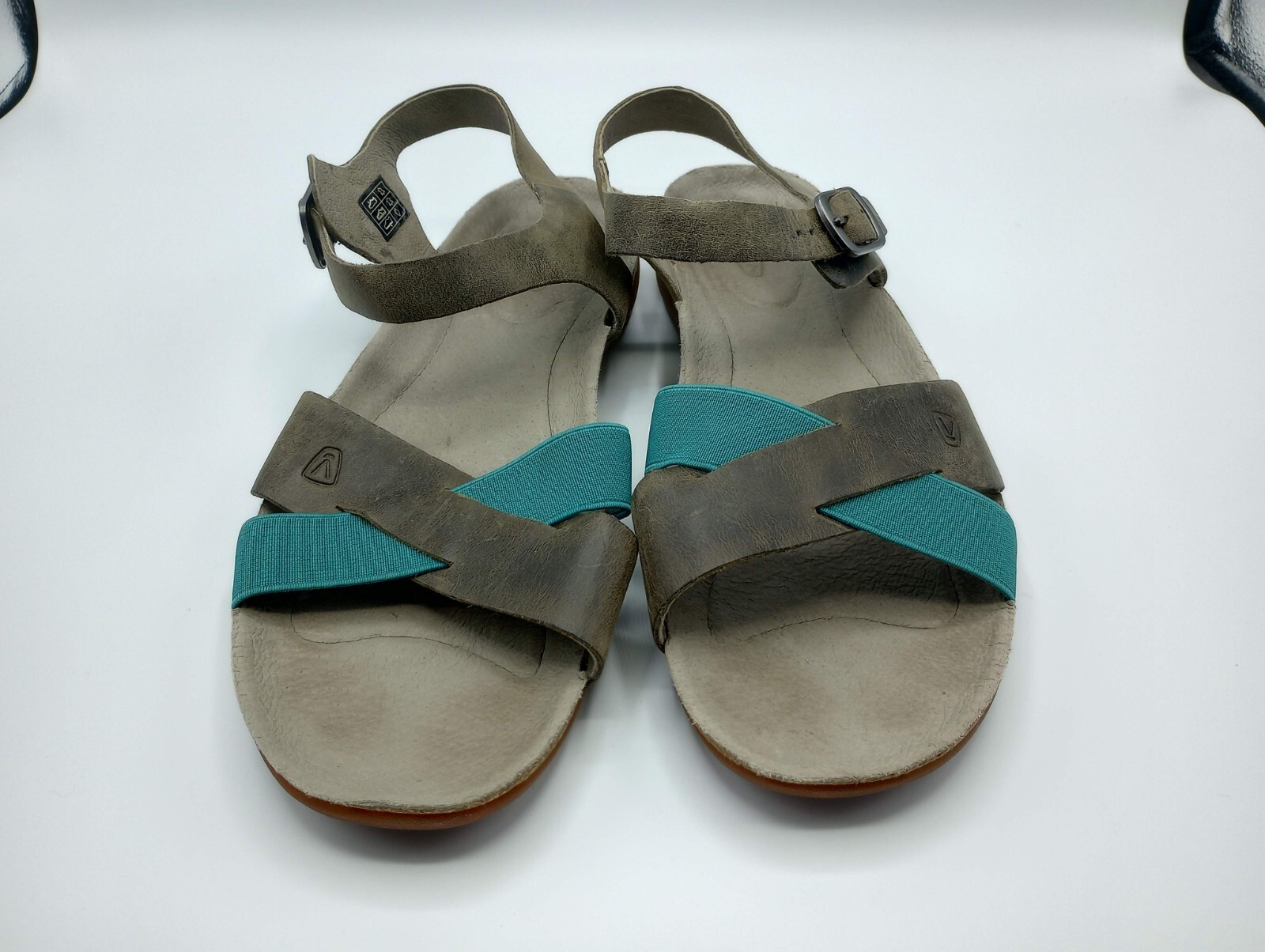 Sandali Keen Dauntless pelle verde oliva e scarpe comode acqua taglia 10 5