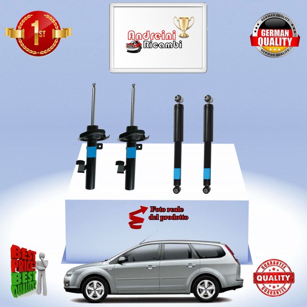 Set 4 StoßDäMpfer Vorderseite + Heck Ford Focus Sw Ii 2.0 Tdci 100KW Von 2008->-image
