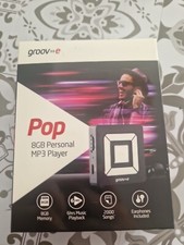 Groov-e GVPS8BK 8GB Portable MP3 Player Lightweight Bookmark Function Black (E)