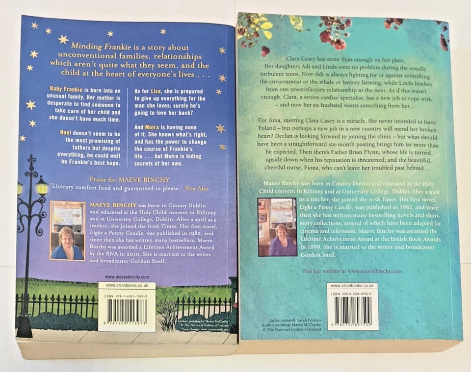 Minding Frankie + Heart And Soul By Maeve Binchy Romance Novel Book Bundle Lot - Image 2 of 4