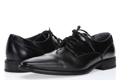 CALVIN KLEIN Mens Ripley Black Leather 
