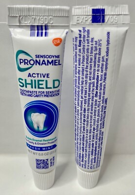 Pronamel Active Shield Fresh Mint Toothpaste 0.8oz Travel Size  Lot X 50
