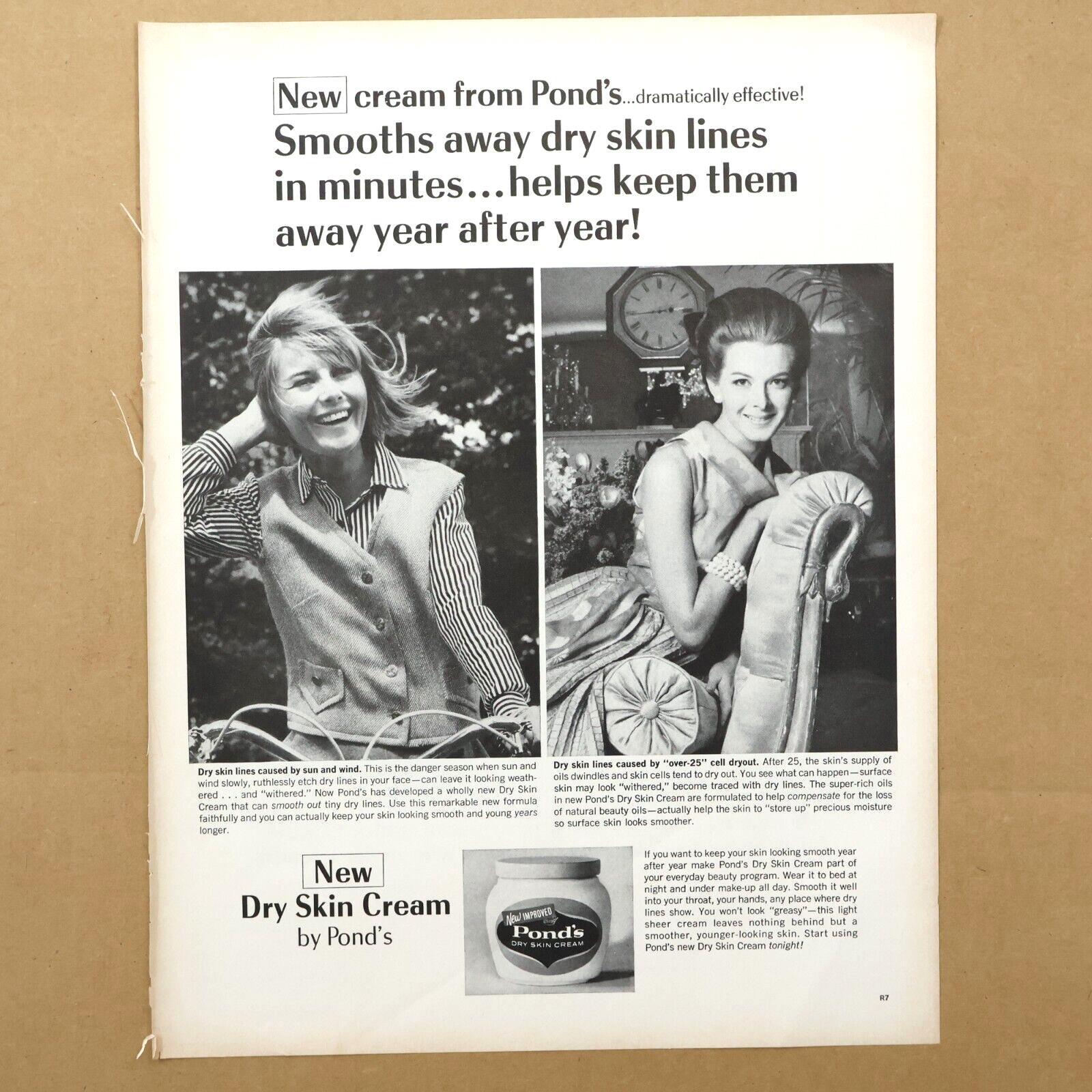 1964 B.F. Goodrich Nylon Truck Tires Pond's Skin Cream Print Ad 10.5" x