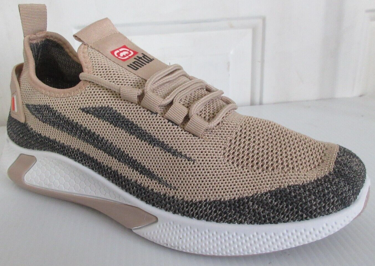 Ecko Unlimited Herren Beige/Grau Komfort Walking Sneaker Schuhe  Größe 8,5