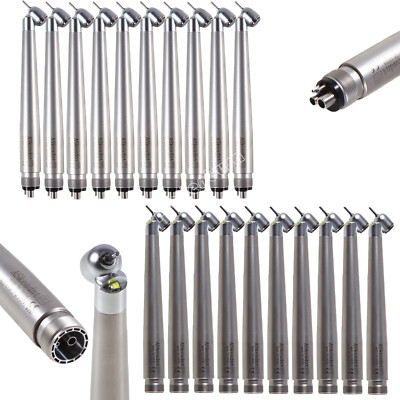 Dental Fiber Optic LED E-generator 45 Degree Turbine Handpiece 2/4H ASkeadnt