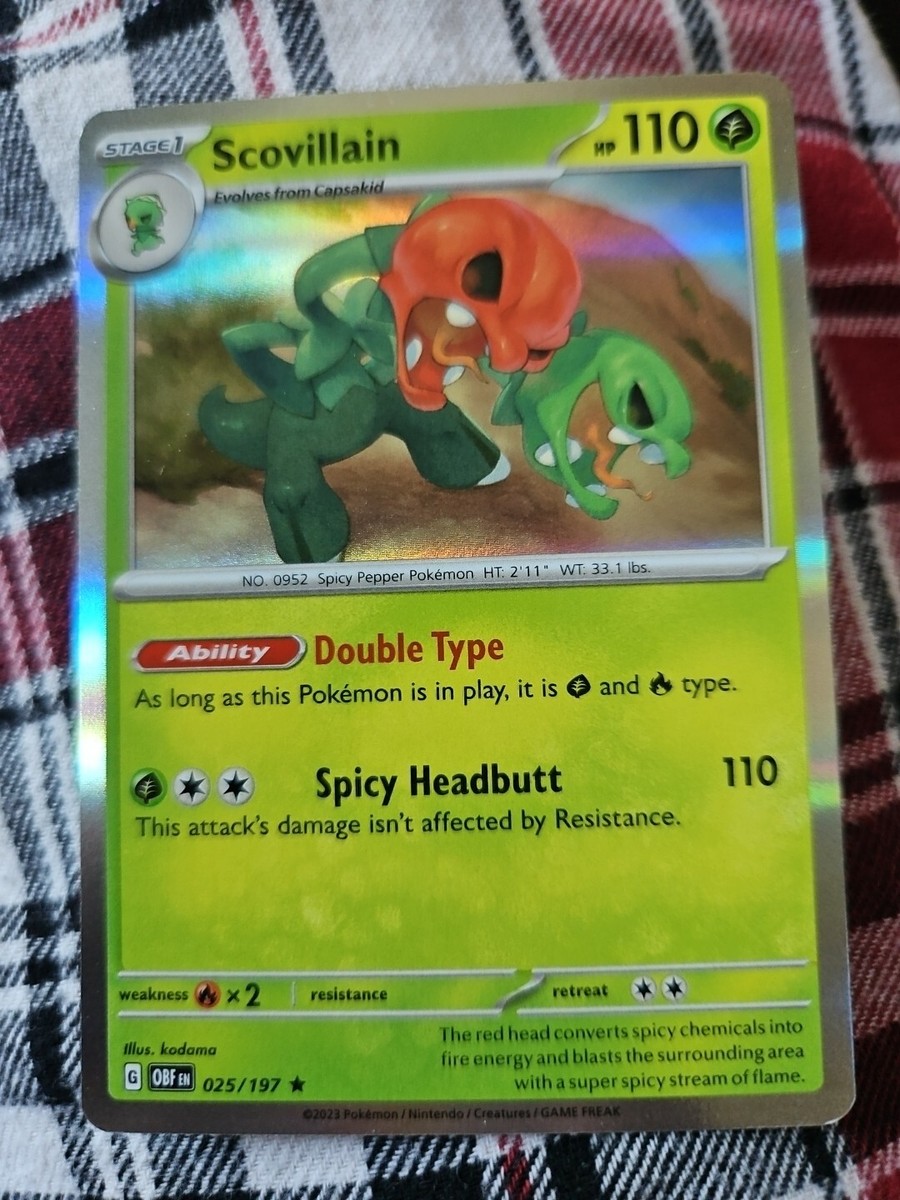 scovillain pokemon card Scovillain ex 023/106 main image 1