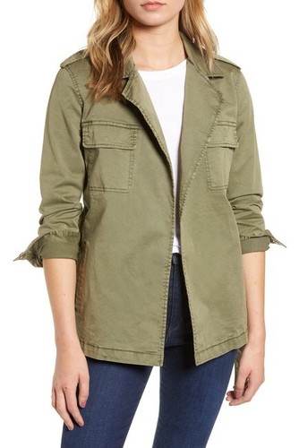 Hinge Womens Feminine Utility Jacket 