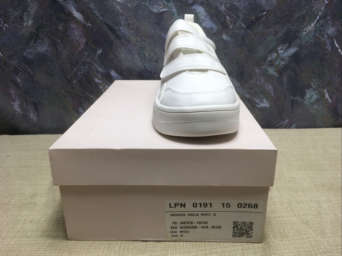 women's Amelia White sneaker just fabulous Size 10 #101 | eBay