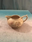 Vintage Hull Art Pottery Creamer Pink Magnolia Wildflowers 3” tall