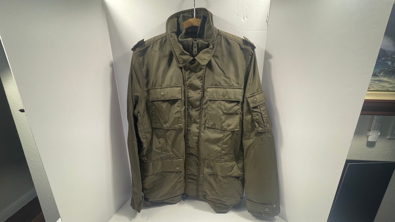 Gap Full Zip and Button Front Closure Cowlneck Ut… - image 17