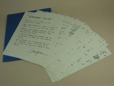 FROZEN ALIVE..GIRL IN BLOCK OF ICE STUNT MANUSCRIPT by Henry Valleau