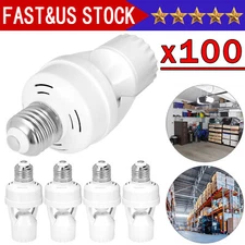 Infrared PIR Motion Sensor E27 LED Light Lamp Bulb Holder Socket Switch 110/220V