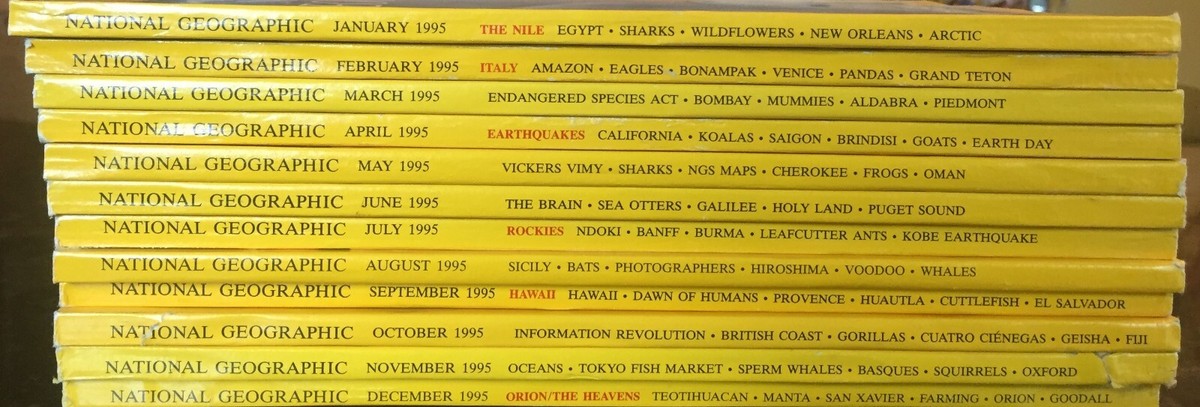 ナショナルジオグラフィック  バックナンバー37冊 1995~98 s-l1200.jpg