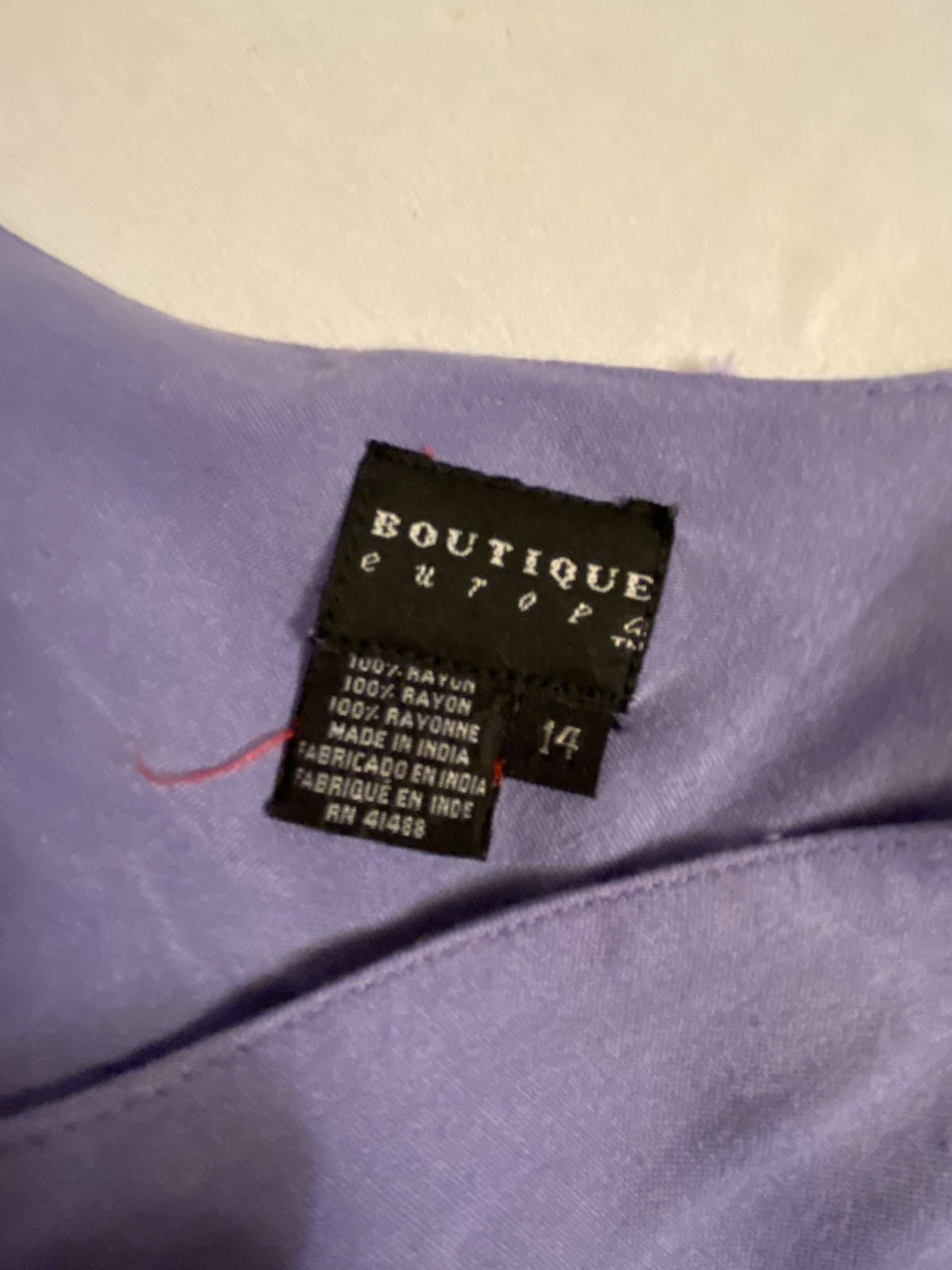 Boutique Europa 2 Piece Pant Set Size 14 Cool Lightweight Purple/White