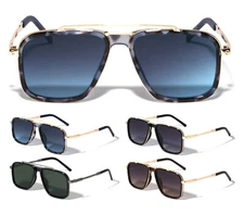 SQUARE SPORT PILOT AVIATOR SUNGLASSES CLASSIC CASUAL RETRO DESIGNER FASHION MENS