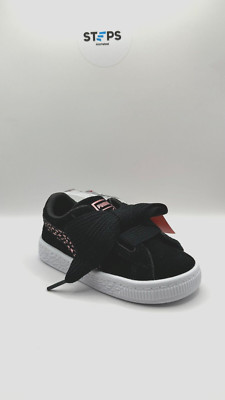 Puma Suede Black Heart Animal Kinder Turnschuhe Brandneu mit Karton