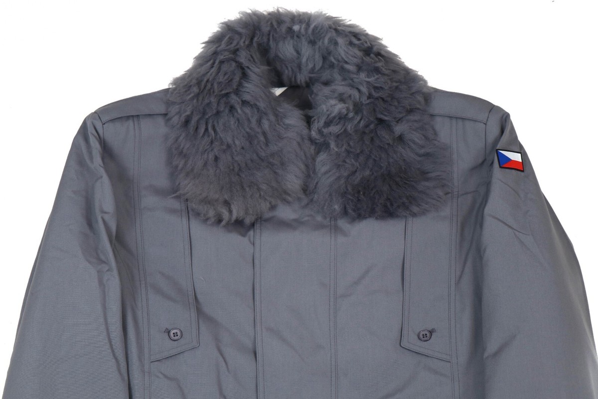XLarge - Czech Army M85 Grey Parka w Collar Ruff Military Jacket